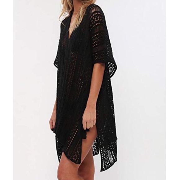 ❗️LAST❗️Black Crochet Beach Coverup - Picture 8 of 8
